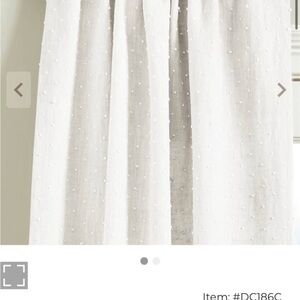 Ballard Designs French knot Set of 4 drapery panels